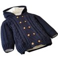 thumbnail image 4 of Povozer Infant Baby Boys Cardigan Sweater Toddler Knit Button Knitted Pullover(Blue,2-3Y), 4 of 5