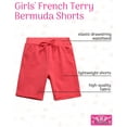 thumbnail image 2 of Real Love Girls' Active Shorts - 4 Pack French Terry Bermuda Shorts (Sizes: 7-16), 2 of 7