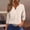 Beige, variant on Womens 3/4 Sleeve V‑Neck Leopard Print Henley Shirt, Notch Button Casual Loose Fit Blouse Top, Leopard Print Tops for Commuting Street Daily Outfits Red 2xL