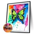thumbnail image 2 of Cuadros Decorativos 5D diamante pintura arco iris mariposa completo redondo taladro mosaico diamantes de imitación Sywqhk Nuevos Originales, 2 of 9