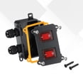 thumbnail image 5 of Uxcell Toggle Switch, Rocker Button Inline Cord Switch DPST ON-OFF IP65 Waterproof with Red Rocker Button AC125V-250V/16A-20A, 5 of 6