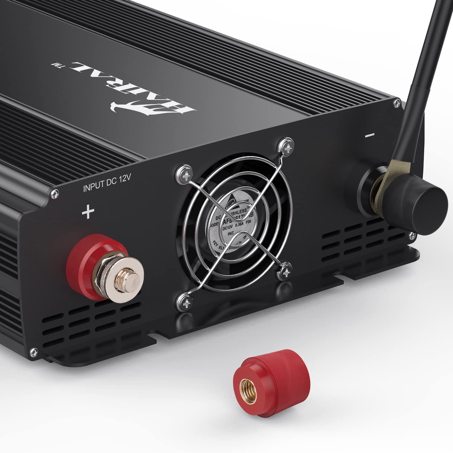 Power Inverter 3000W Modified Sine Wave Inverter 3000 Watt 12 Volt DC to 110 Volt AC Converter with Three Intelligent Temperature Control Fans