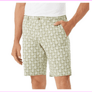 Tommy Bahama Mens Shorts Aloha Luau Khaki Green Pineapples Stretch, Size 40