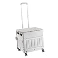 thumbnail image 2 of Carrito de compras plegable Gloria multiusos con 4 ruedas gris, 2 of 9