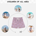 thumbnail image 6 of Kids' Beach Pants Comfortable Swim Trunks Cartoon Mermaid Pattern Shorts for Pool Vacation and Lounge Wear 5T, 6 of 8