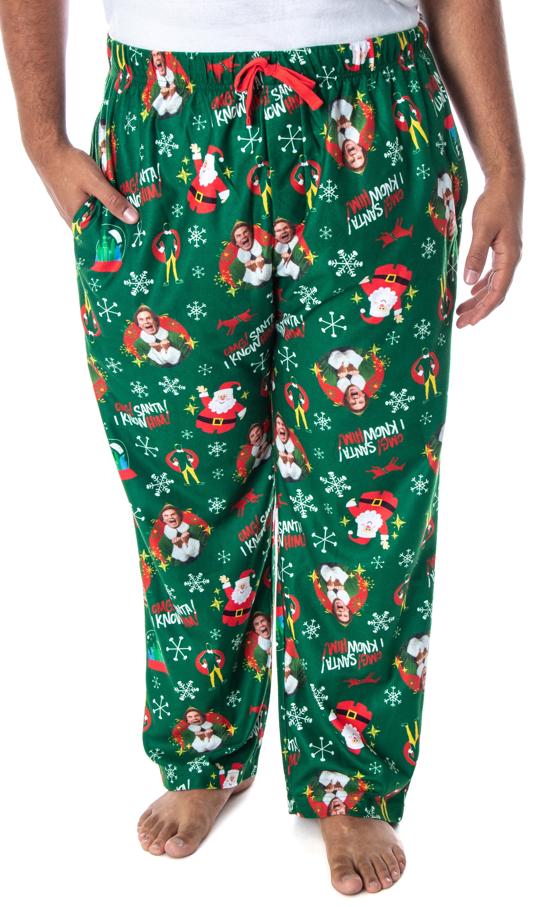 Centric Brands Men's Elf Movie Buddy The Elf OMG Santa Pajama 