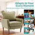 thumbnail image 3 of Gianna Fabric Accent Chair with Supportive Backrest and Armrests, Modern Comfortable Chair for Living Room, Bedroom, or Office, 3 of 5
