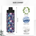 thumbnail image 3 of Pofeuu cool Skull colorful Print 18oz Sports Insulated Kettle Stainless Steel Vacuum Water Bottle Leakproof Sport Flask, 3 of 7