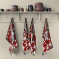 thumbnail image 4 of GZHJMY Halloween Blood Splatter on an Old Grey Wall Kitchen Dish Towel Set, Drying Kitchen Towels Tea Towels Gift Set for Drying Cleaning Cooking Baking 4Pcs, 4 of 6