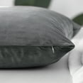 thumbnail image 5 of Unique Bargains 2-Pack Solid Velvet Decorative Throw Pillow Covers Gray 16"x16", 5 of 7