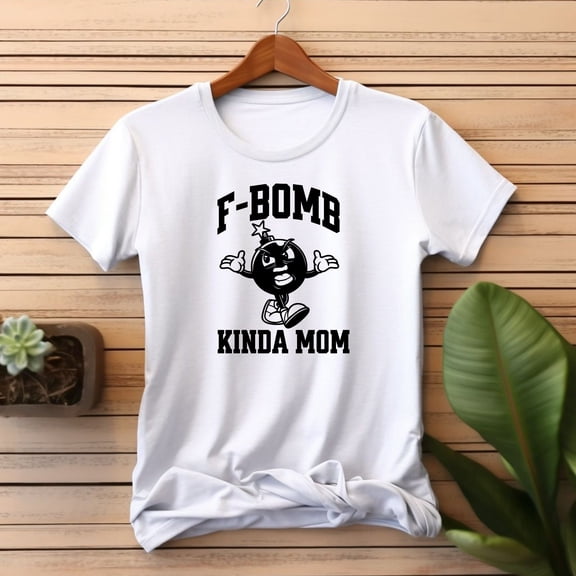 Fbomb Mom Shirt Funny Gift For Christmas Oversized Moms Tee Fbomb Designs Mothers Day Present from Son Anniversary Husband Shower Birthday