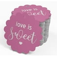 thumbnail image 4 of Inkdotpot Silver Foil Paper Hang Tags Love Is Sweet Wedding Favor Tags 100 Piece, 4 of 7