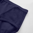 thumbnail image 4 of YWDJ Period Underwear for Women Cotton Lightweight No Show Solid Color Sexy Mesh Leak Proof Physiological Menstrual Underwear Blue M, 4 of 6
