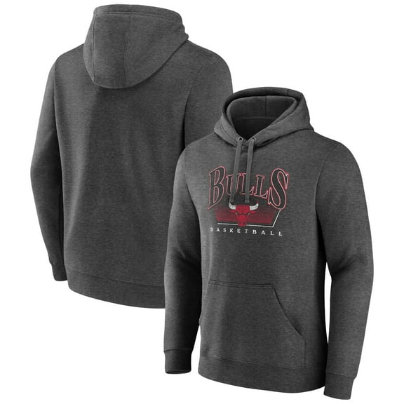 Men's Charcoal Chicago Bulls Selection Pullover Hoodie