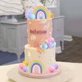 thumbnail image 6 of ZYLER- Colorful Rainbow And Daisy Cake Toppers Set For Birthday And Party Decor, 6 of 6