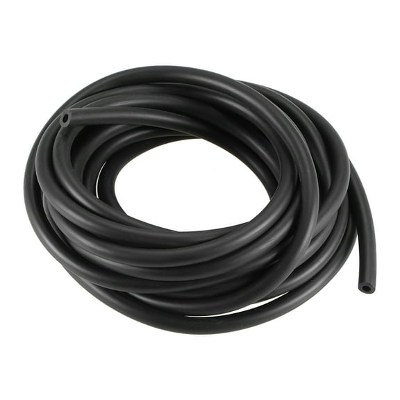 Black Line Hose Tube 3mm(1/8") ID x 6mm(15/64") OD 13.12Ft/4M NBR Water Hose