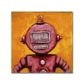 thumbnail image 2 of Craig Snodgrass 'Weebot-Friends' Huge Canvas Art 35 x 35, 2 of 4
