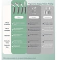 thumbnail image 3 of Triani 4Pcs Adaptive Utensil Set 42° Angled Parkinsons Utensils Easy Grip Weighted Silverware for Hand Tremors and Parkinsons Patients(Right-Handed), 3 of 7
