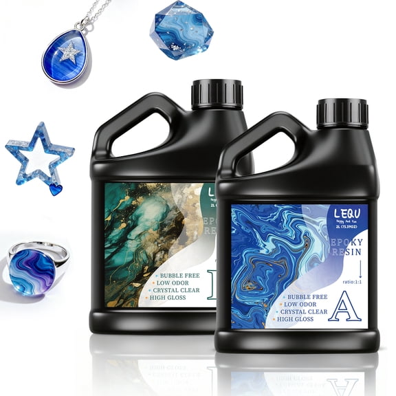 LEQU Epoxy Resin Epoxy Adhesive, 75.39OZ, 2 Pieces