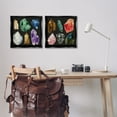 thumbnail image 3 of Stupell Industries Various Gemstones on Black STEM Painting Black Floater Framed Canvas Art Print Wall Art, 18 x 18, Set of 2, 3 of 10