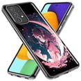 thumbnail image 2 of MUNDAZE Samsung Galaxy A02S Shockproof Clear Hybrid Protective Phone Case Kawaii Manga Pink Cherry Blossom Moon Dreaming Girl Cover, 2 of 5