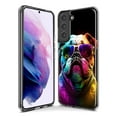 thumbnail image 3 of MUNDAZE Samsung Galaxy Note 9 Neon Rainbow Glow Bulldog Shockproof Clear Hybrid Protective Phone Case Cover, 3 of 5