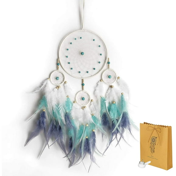 CPDD Boho Dream Catcher Home Decor for Girls Bedroom, Dream Catcher Room Decor Unique Find Blue Dream Catchers