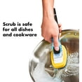 thumbnail image 5 of OXO Good Grips Soft/Medium Bristle Plastic/Rubber Handle Soap Dispensing Scrubber Brush 1 in. W, 5 of 6