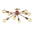 thumbnail image 2 of JONATHAN Y Copper 30.5" 8-Light Sputnik Metal LED Flush-Mount, Copper, 2 of 9