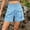Light Blue, variant on Denim Shorts Women Sevevn Women's Casual Feeling Work Clothes Elastic Belt Pocket Shorts