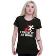thumbnail image 4 of Tried It Home Nerd Science Project Womens Slim Fit Graphic Tee Brisco Brands S, 4 of 5