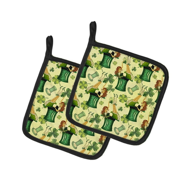 Carolines Treasures BB7559PTHD Aquarelle St Patricks Fête Paire de Porte-Pots