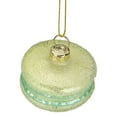 thumbnail image 2 of Northlight 2" Pastel Green Glass Macaron Christmas Ornament, 2 of 3