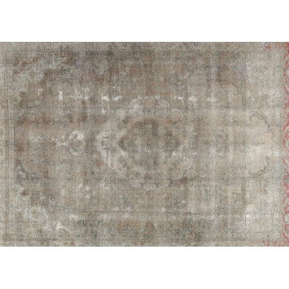 Ahgly Company Indoor Rectangle Traditional Sage Green Persian Area Rugs, 2' x 4'