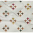 thumbnail image 4 of oneOone Organic Cotton Poplin Twill Fabric Geometric Line Ikat Print Sewing Fabric BTY 42 Inch Wide, 4 of 4