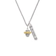 thumbnail image 2 of Delight Jewelry Two-tone Crystal Spinner Silvertone Always My Sister Bar Charm Necklace, 23", 2 of 4