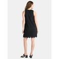 thumbnail image 3 of Time and Tru Women's Eyelet Embroidered Mini Dress, Sizes XS-XXXL, 3 of 5