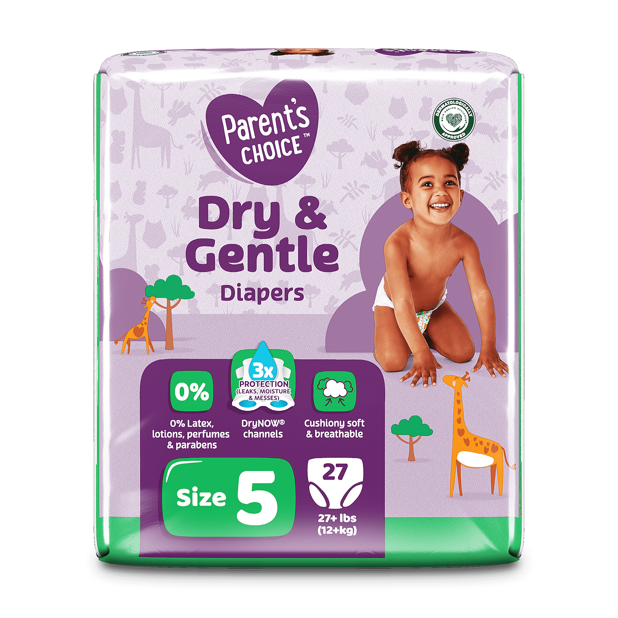 Pañales Parentt Choice Dry & Gentle, Talla 5, 27 piezas (Selecciona para más opciones) 7