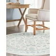 thumbnail image 3 of Jill Zarin Uptown Collection Area Rug - Central Park (3' 3" Round Teal/Ivory), 3 of 5