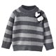 thumbnail image 5 of Blusas y camisas de cuello redondo y manga larga para niños, suéter de invierno unisex a rayas con estilo a juego para la cabeza, top de punto de manga larga, top de poliéster para niños, 5 of 7