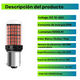 thumbnail image 5 of 2 Focos Led 1156 Bau15s Direccionales Py21w 7507 Cuartos Luz Roja 150° Malubero Rojo, 5 of 5