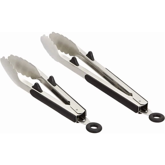 2-Piece Stainless Steel Kitchen Tong Set