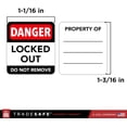 thumbnail image 2 of TRADESAFE Lockout Tagout Locks Labels, Padlock Labels in English, Spanish, French, LOTO Locks Safety Stickers, 60 pcs, 2 of 9