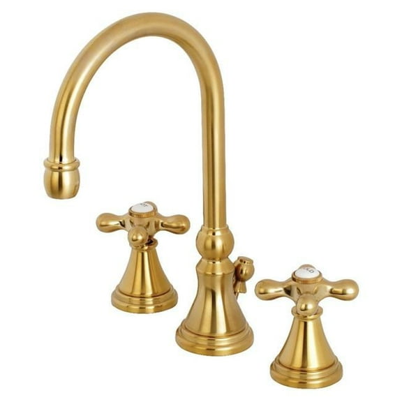Brass  8 in. Widespread Bathroom Faucet  Brushed Brass
