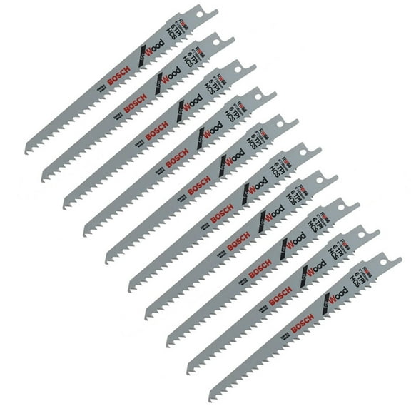 Bosch 10 Pack of 6-Inch 6 TPI Reciprocating Saw Blades - RW66-10PK