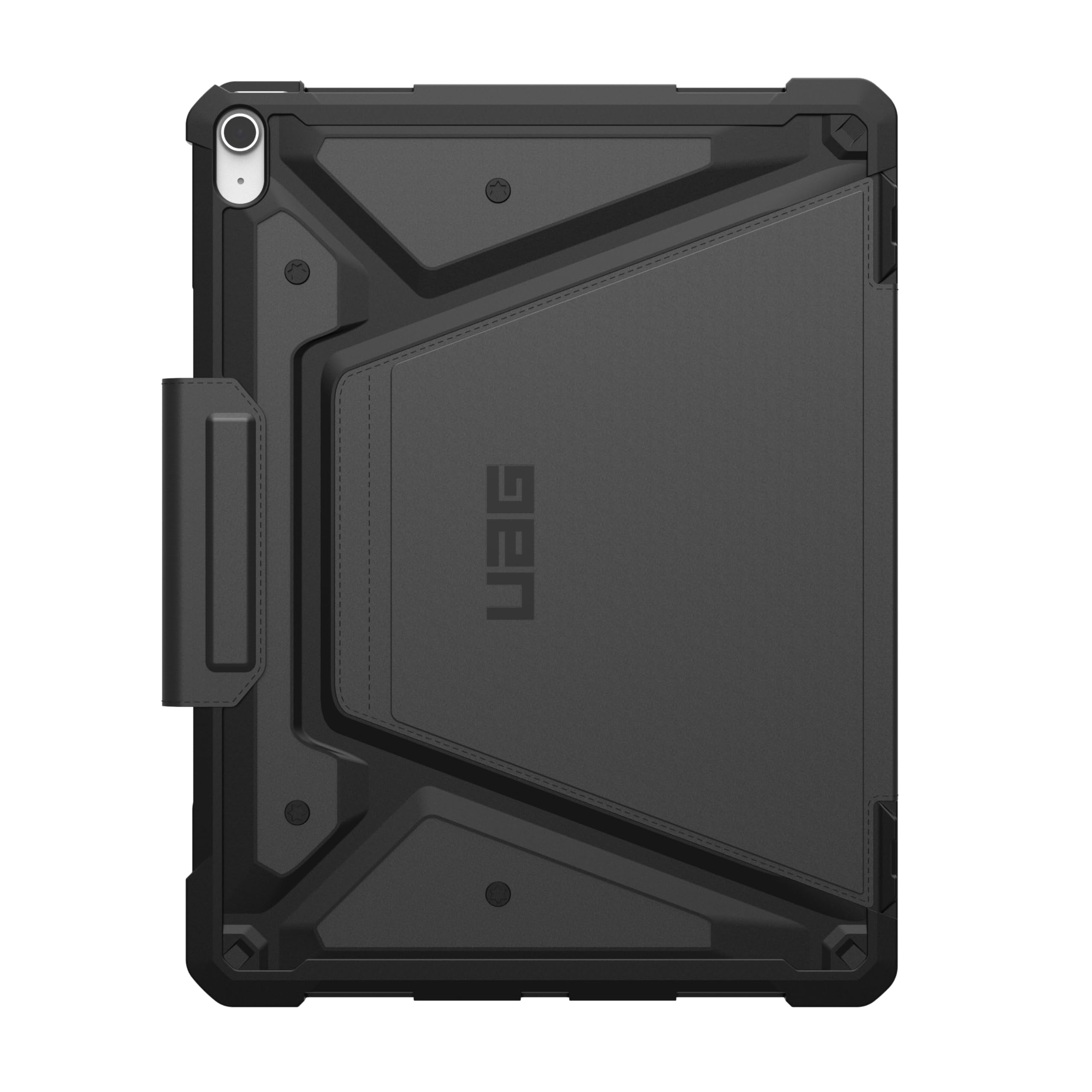 UAG iPad Air 13" Case (1st-3nd Gen 2024-2026) M4/M3 - Rugged Multi-Angle Viewing Folio Protective Cover Pencil Holder & Adjustable Stand, Metropolis SE Black