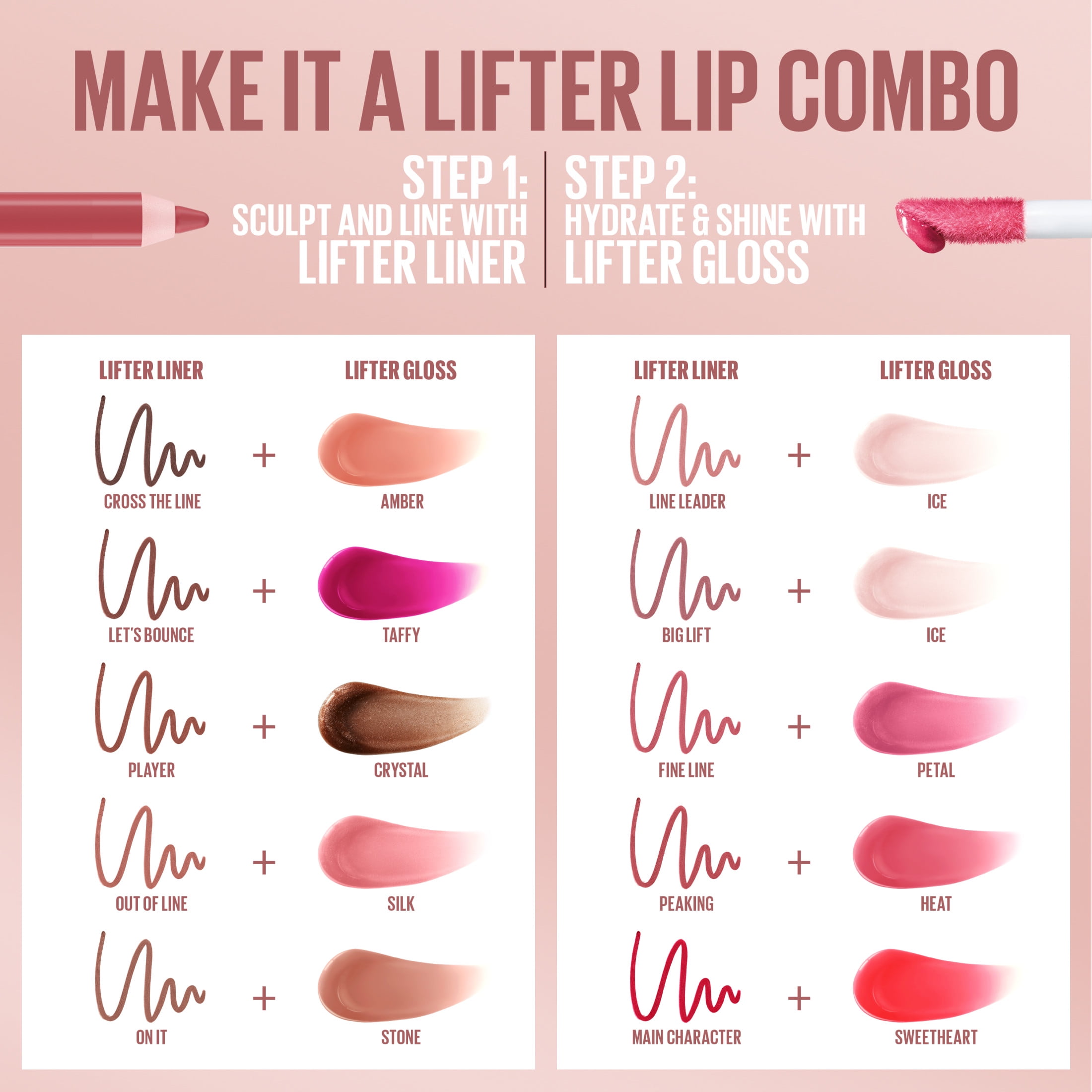 MAYBELLINE LIFTER GLOSS 6本セット Maybelline Lifter Gloss Lip Gloss Makeup, Hydrating Shine