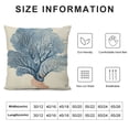 thumbnail image 5 of PHYHOO Decorative Pillow Covers, Summer Linen Nautical Decorative Throw Pillowcases Sea Theme Cushion Cover , Blue, 5 of 5