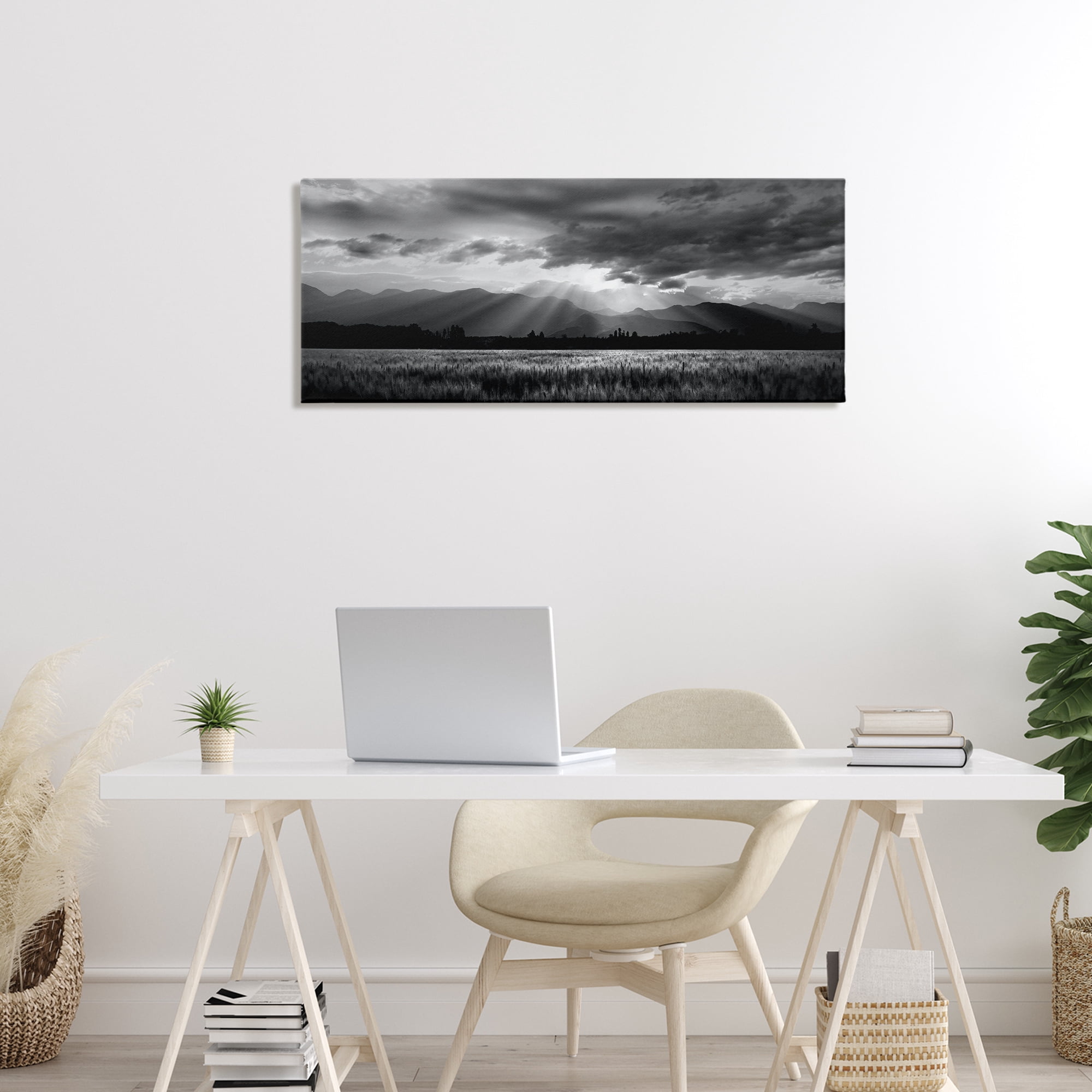 Stupell Industries Mountain Morning Sunbeams Canvas Wall Art, design by Steve Toole