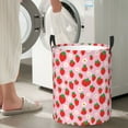 Cauagu Hand Drawn Strawberry for Laundry Basket,Collapsible Organizer